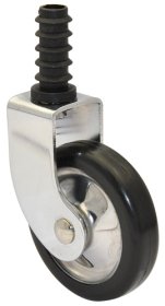 Arbatos vežimėlio ratukas WAGNER, d-50mm, chromuotas, apkrova - 25 kg., varžtas + įvorė