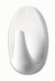 Klijuojami kabliukai TESA 57533, 3 Vnt., ovalūs, baltos spalvos