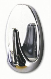 Klijuojami kabliukai TESA 57543, 3 Vnt., Ovalūs, chromo spalvos