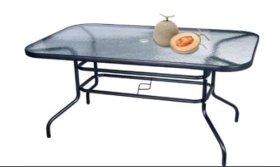 Stačiakampis stalas NOVELLY HOME Nh-089, 90 x 150 x 70 cm, plienas, grūdintas stiklas, maks. apkrova iki 60kg