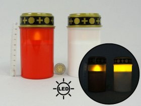 LED Žvakė, matmenys 7 x 12,5 cm., elementai 2xAA