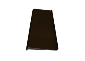 Palangė, matmenys 100 x 2000 mm, rudos spalvos, RAL 8017