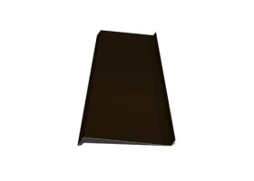 Palangė, matmenys 140 x 2000 mm, rudos spalvos, RR32/RAL8019