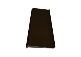 Palangė, matmenys 200 x 2000 mm, rudos spalvos, RR32/RAL8019