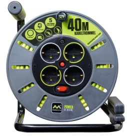 Ilgiklis ritė MASTERPLUG A540120035, 4 lizd., 45m, su įž., 3x1.5, OLG45164SL