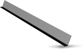 Paukščių užtvara, be ventiliacijos, Ilgis 1000 mm, juoda spalva, RAL9005