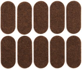 Padukas VOREL, Y x 74866, 20 x 45 mm, 10 vnt. lipnus, rudas veltinis