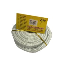 Krosnelės durų sandarinimo virvė, stiklo pluošo DUGUVA, 16 mm/2,5 m