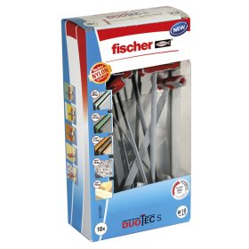 Distanciniai kaiščiai gipso kartonui FISCHER Duotec 10S, su medsraigčiu, 10 vnt.