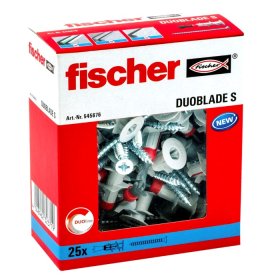 Kaiščiai gipso kartonu FISCHER Duoblade, su medsraigčiu, 25vnt.