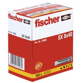 Kaiščiai FISCHER Sx, 8 x 40 mm, 100 vnt.