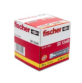 Kaiščiai FISCHER Sx, 12 x 60 mm, 25 vnt.