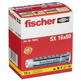 Kaiščiai FISCHER Sx, 16 x 80 mm,10 vnt.
