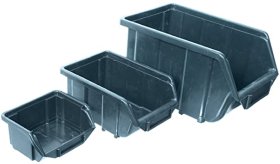 Vidutinė PVC dėžė smulkmenoms TOPEX 79R183, 25 x 16 x 13 cm, pilka