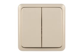 Jungiklis VILMA Sl+250, paviršinis, 2 klavišų, smėlio spalvos, P510-020