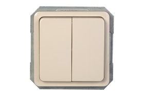 Perjungiklis VILMA SP 300, 2 klavišų, įleidžiamas, dramblio kaulo spalvos, P(6+6)10-020-02