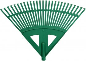 Plastikinis vėduoklinis grėblys TR12G, be koto