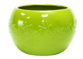 Keramikinis vazonas, RUTULYS VRM-3, aukštis 13 cm., skersmuo 13 cm.