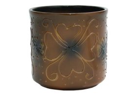 Keramikinis vazonas, VAM-3, aukštis 16,5 cm., skersmuo 16,5 cm.