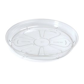 Plastikinis padėkliukas COUBI, bespalvis, vazono skersmuo 17,5 cm.