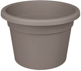 Plastikinis kambarinis vazonas PREMIUM, 24,7x17,6cm., pilkas
