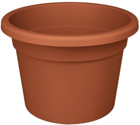 Plastikinis kambarinis vazonas PREMIUM, 34,7 x 24,8 cm., rudas