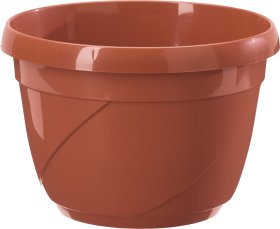 Plastikinis vazonas TVIST, 18,8 x 12,8 cm., rudas.