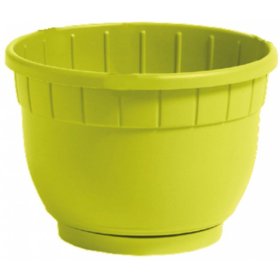 Plastikinis vazonas, Nicoli Siena su lėkštele, 20,5 x 14,3 cm., pistacijos sp.