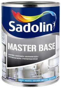 Alkidiniai emaliniai dažai SADOLIN Master Base, 1 l, BW bazė, balti, visiškai matiniai
