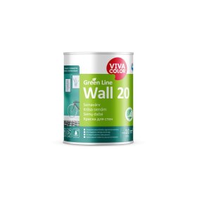 Vandeniniai vidaus dažai VIVACOLOR Green Line Wall 20, 0,9 l, A bazė, balti, pusiau matiniai