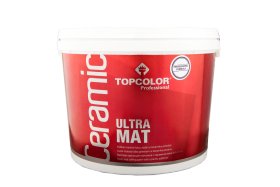 Vandeniniai vidaus dažai TOPCOLOR Ceramic Ultra Mat, 10 l, balti, visiškai matiniai, luboms