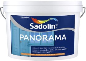 Langų ir durų dažai SADOLIN Panorama, 2,5 l, BW bazė, balti, pusiau blizgūs