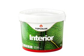 Vandeniniai vidaus dažai TOPCOLOR Interior, 10 l, balti, matiniai, atsparūs plovimui, sienoms