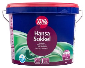 Akriliniai cokolių dažai VIVACOLOR Hansa Sokkel, 2,7 l, A bazė, balti, matiniai