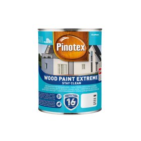 Medinių fasadų dažai PINOTEX Wood Paint Extreme, 1 l, BW bazė, baltos spalvos