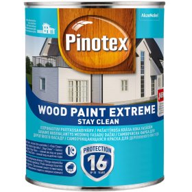 Medinių fasadų dažai PINOTEX Wood Paint Extreme, 0,95 l, BM bazė, baltos spalvos