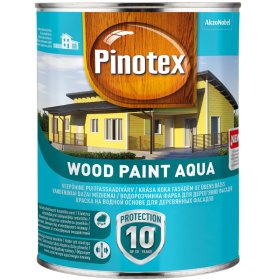 Medinių fasadų dažai PINOTEX Wood Paint Aqua, 1 l, BW bazė