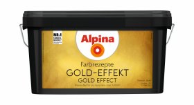 Dekoratyviniai dažai ALPINA Gold-Effekt, komplektas (glaistas 3 l, dažai 1 l + mentelė)