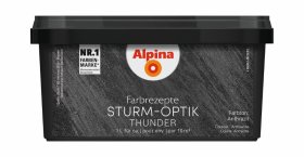 Dekoratyviniai dažai ALPINA Sturm-Optik, 1 l, antracito spalvos