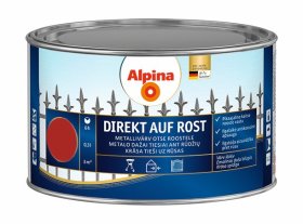 Antikoroziniai dažai ALPINA Direkt Auf Rost, 0,3 l, raudona