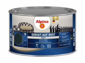 Antikoroziniai dažai ALPINA Direkt Auf Rost, Matiniai, antracito spalvos, RAL7016, 0,3l