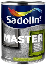 Alkidiniai emaliniai dažai SADOLIN Master 30, 1 l, BW bazė, balti, pusiau matiniai