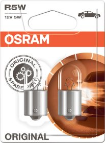 Automobilinė lemputė OSRAM, 5W/12V/BA15S Gabaritinė, metalinio cokolio