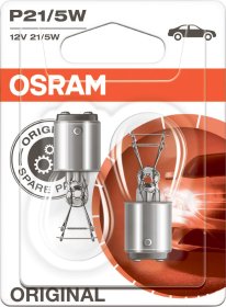 Automobilinė lemputė OSRAM, 21W/5W/12V/BAY15D L7528-02B, gabaritinė, metalinio cokolio, stabdžių, posukių