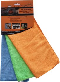 Automobilinių šluosčių rinkinys ALBURNUS 91037, 3 vnt, iš mikropluošto, 30x30cm, 280g/m2, 3 vnt.