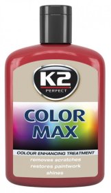 Kėbulo polirolis K2 Color max, raudona spalva, 200 ml