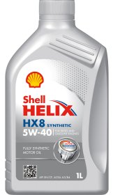 Variklinė alyva SHELL Helix HX8 5W-40, 77787, sintetinė, benzininiams, dyzeliniams ir dujiniams varikliams, 1L