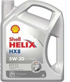 Variklinė alyva SHELL Helix HX8 ECT C3 5W-30, sintetinė, benzininiams, dyzeliniams ir dujiniams varikliams, 5L