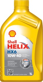 Variklinė alyva SHELL Helix HX6 10W-40, pusiau sintetinė, benzininiams, dyzeliniams ir dujiniams varikliams, 1L