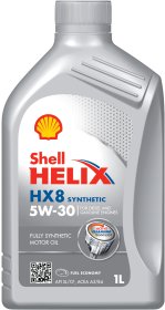 Variklinė alyva SHELL Helix HX8 5W-30, sintetinė, benzininiams, dyzeliniams ir dujiniams varikliams, 1L